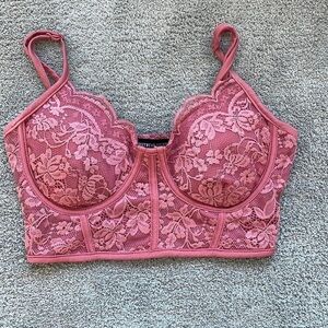 EC Streetwear Society Pink Lace Cami / Bralet - Size Small